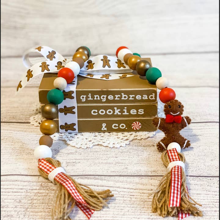 Gingerbread Book Stack for wholesale by Crafted Hive Culture
