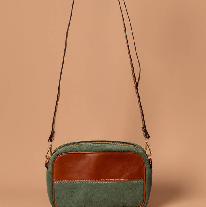 Roma Suede Crossbody Bag for wholesale by Alejandra Collective
