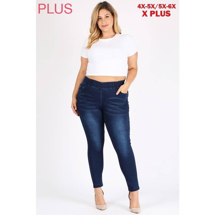 4X5X-5X6X Super Plus Size Jeggings Pants for wholesale by Paperdoll