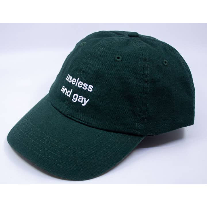 Standard Goods - Wholesale Baseball Cap - Unisex - Useless and Gay Embroidered Hat3
