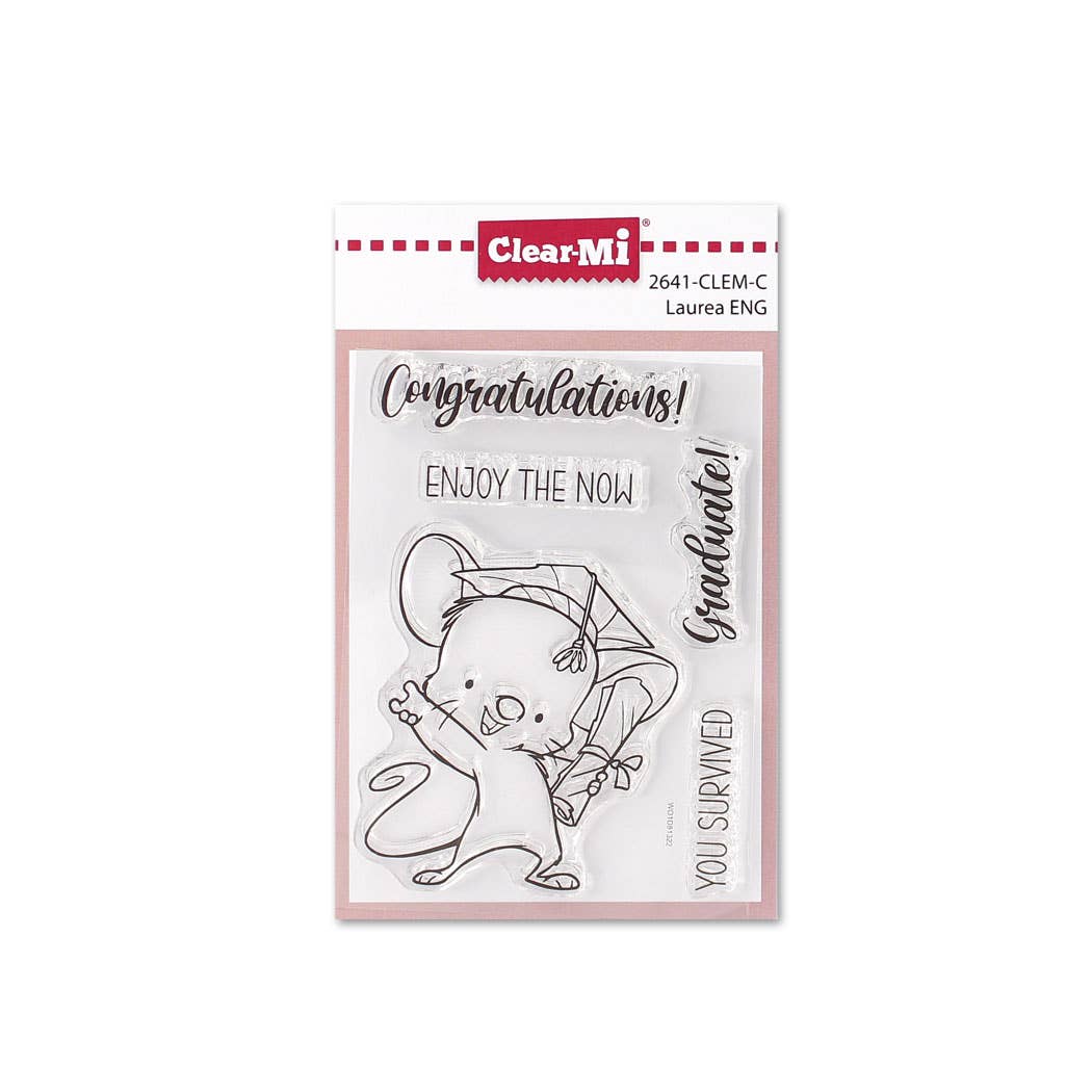 Impronte D'Autore - Wholesale Rubber/Decorative Stamp - Clear polymer stamps Graduation ENG
