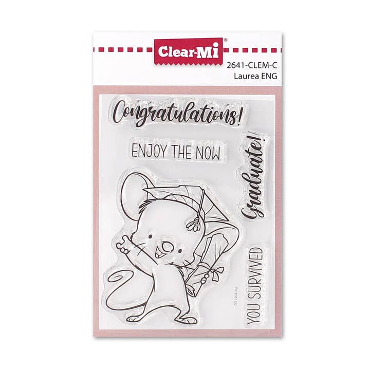 Impronte D'Autore - Wholesale Rubber/Decorative Stamp - Clear polymer stamps Graduation ENG0