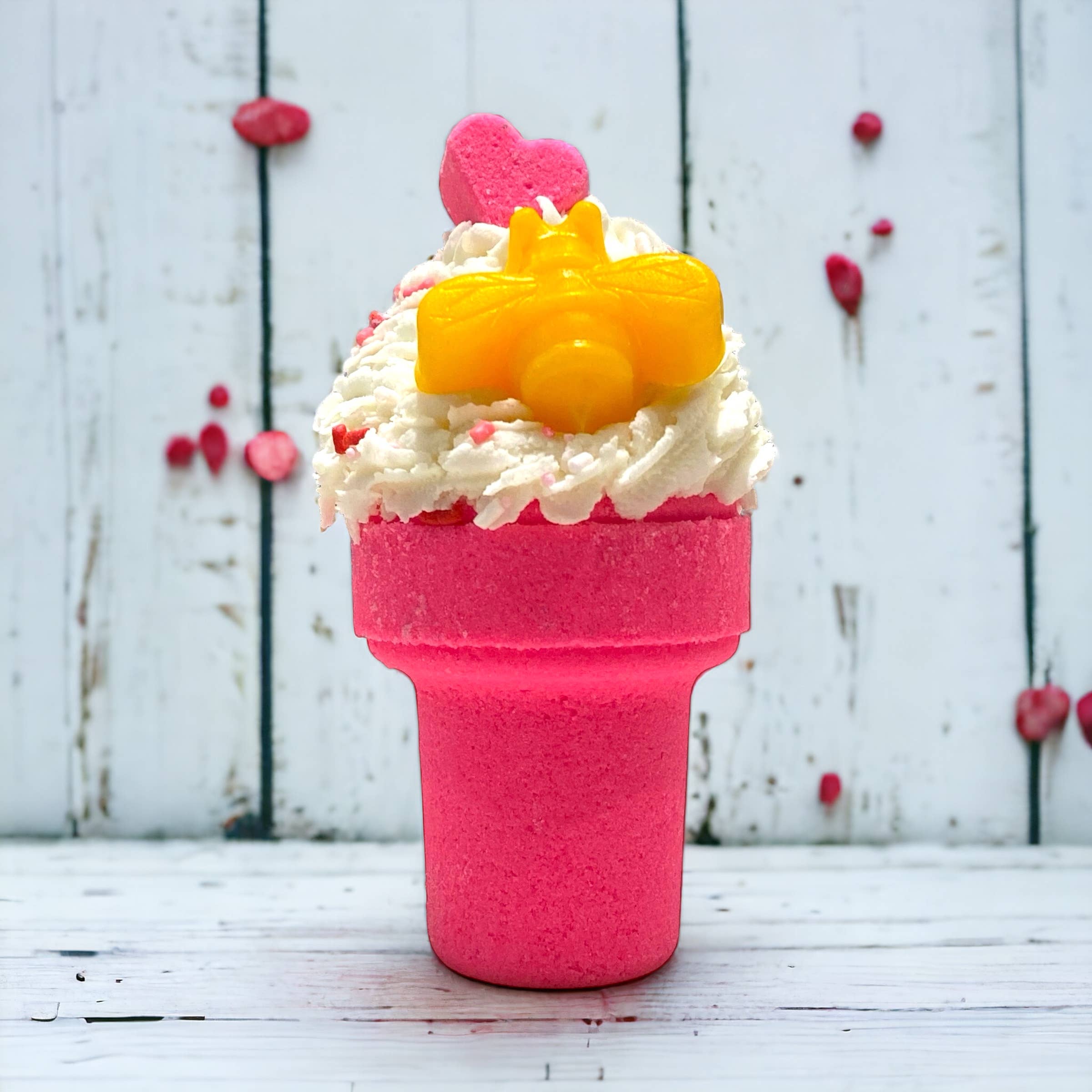 Calla Lily Cosmetics - Wholesale Bath bomb/fizz - Ice Cream Bath Bomb - Pink