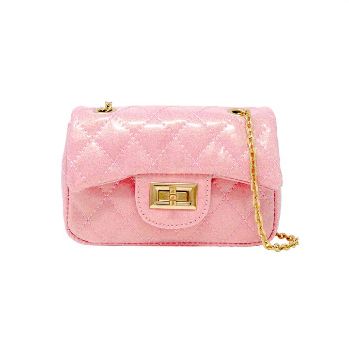 Tiny Treats and ZOMI GEMS - Wholesale Crossbody Bag - Kids - Classic Quilted Sparkle Mini Purse