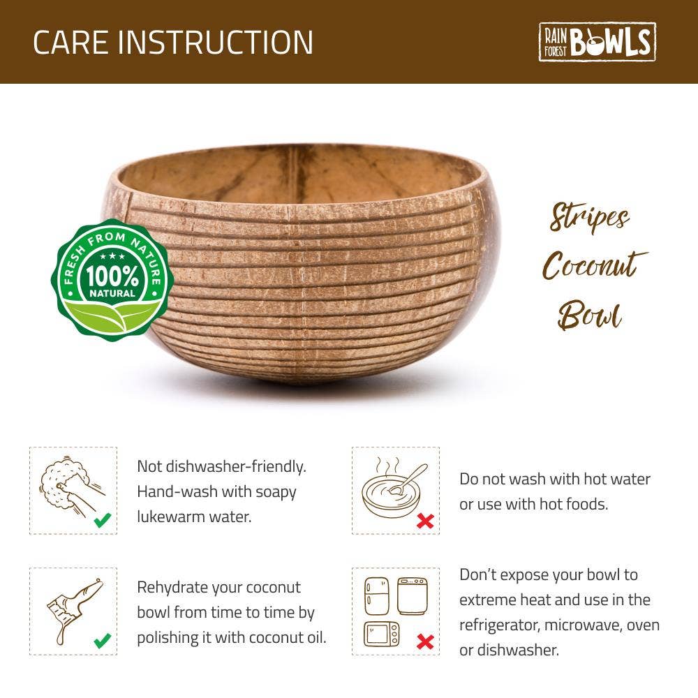 Rainforest Bowls – Großhandel Schüssel – Streifen Kokosnussschale3