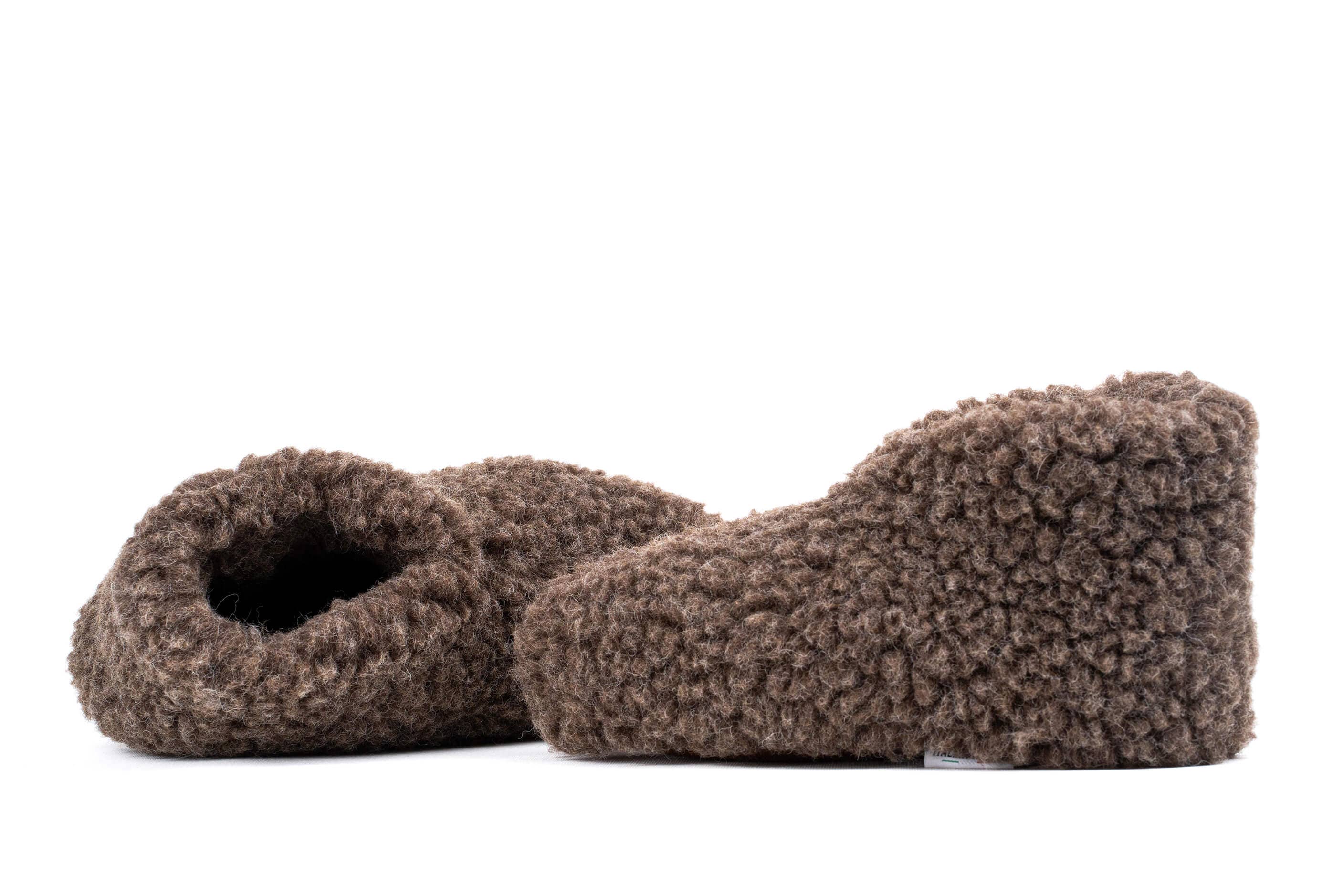Woollyes Inc - Wholesale Slippers - Women's - Sherpa Woollen Shoes- Mocha Brown8