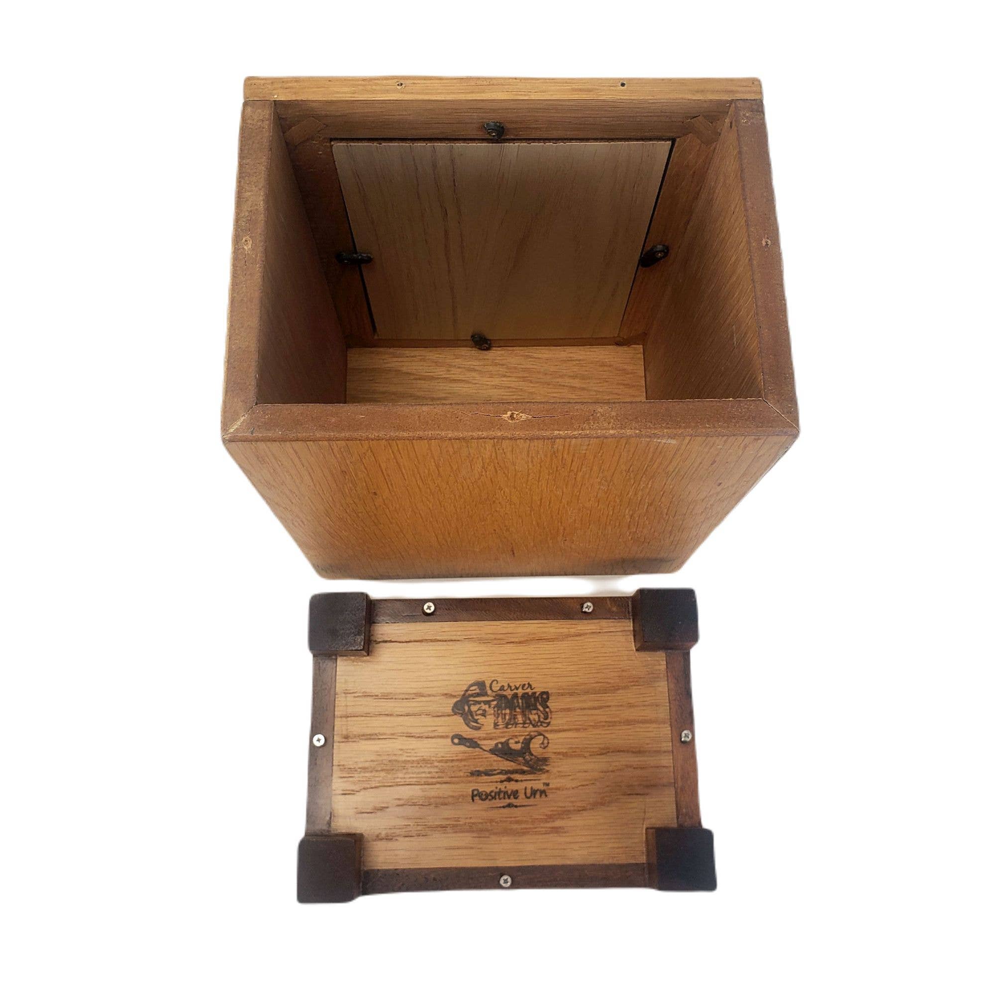 Positive Urns - Vente Urnes - Urne Ange Debout - Bois et coquille d'abalone faits à la main6