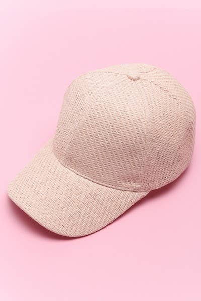 JOSSLYN by wall to wall - Wholesale Straw Hat - Women's - SUMMER WOVEN STRAW BASE BALL CAP  40HW6043