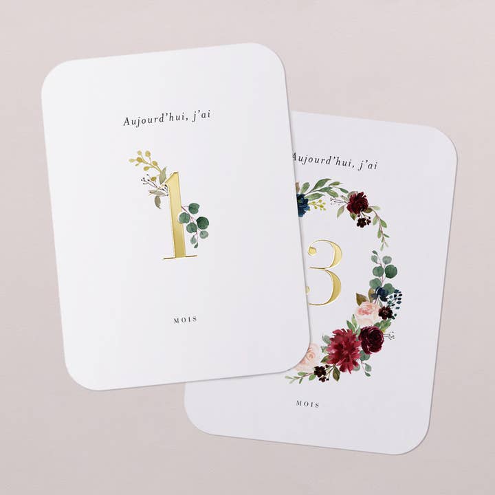 First year stage cards - Adélie for wholesale by Cotton Bird