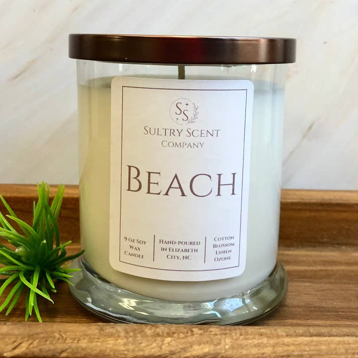 Beach Candle for wholesale by Sultry Scent Company