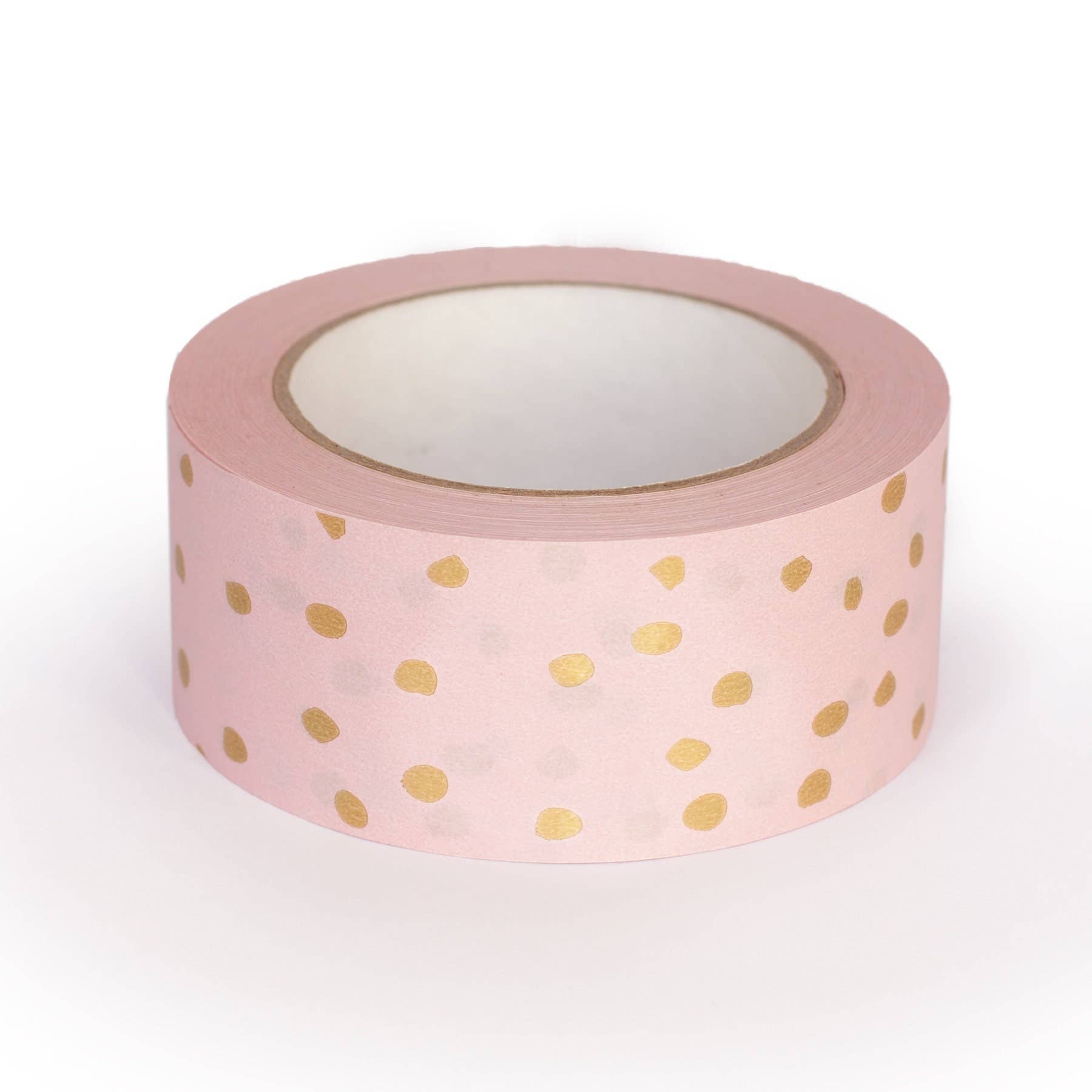 Packplan - Wholesale Tape - Pink tape with gold polka, Packaging tape5