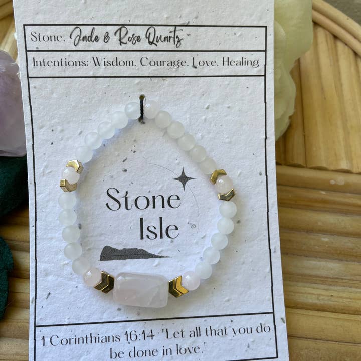 Jade und Rosenquarz für den Großhandel von Stone Isle