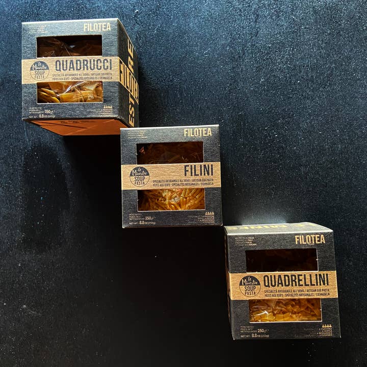 Filotea - Wholesale Pasta - Filotea • Quadrucci Artisan Egg Pasta 250g1