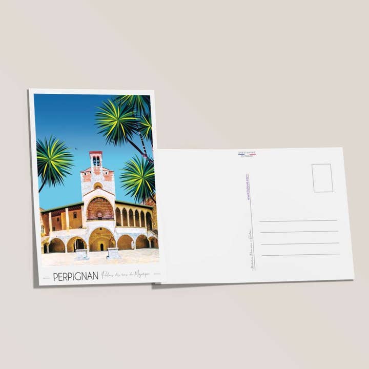 Postcard Perpignan Palace of the Kings of Majorca for wholesale by Foliove