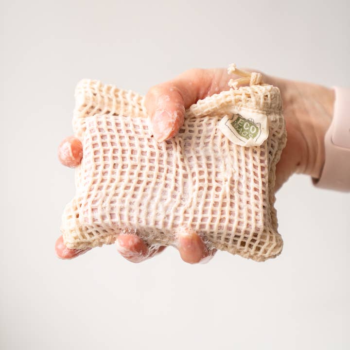 ECOBAGS - Wholesale Soap Pouch/Sack/Bag - Organic Cotton Soap Saver Bag2