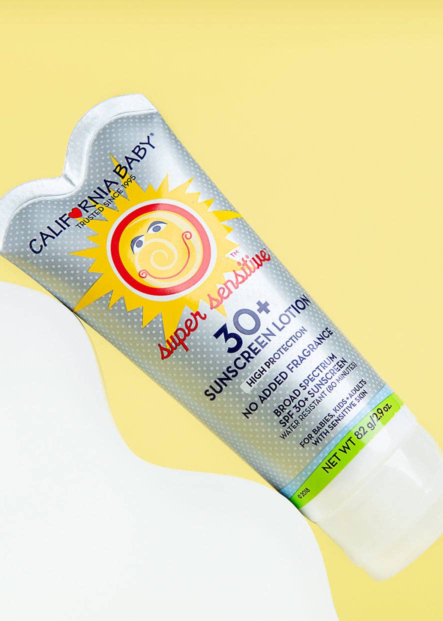California Baby - Wholesale Sunscreen - (No Fragrance) Super Sensitive™ Broad Spectrum SPF 30+ Sunscreen7