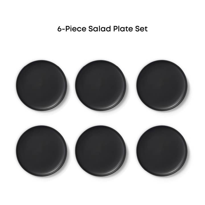 JoyJolt - Vendita all'ingrosso Piatto - JoyJolt Mesa, set di 6 piatti da insalata in gres porcellanato, 20,3 cm4
