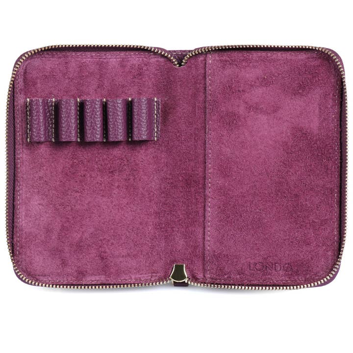 Londo - Wholesale Pencil Case/Pouch - Londo Genuine Leather Padfolio with Pencil Holder - 5 Slot37