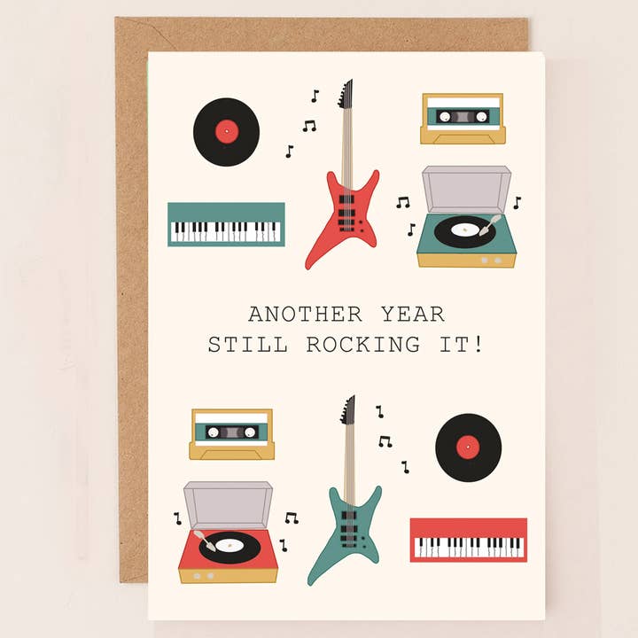 Birthday Card Rocking It! for wholesale by Apple & Clover