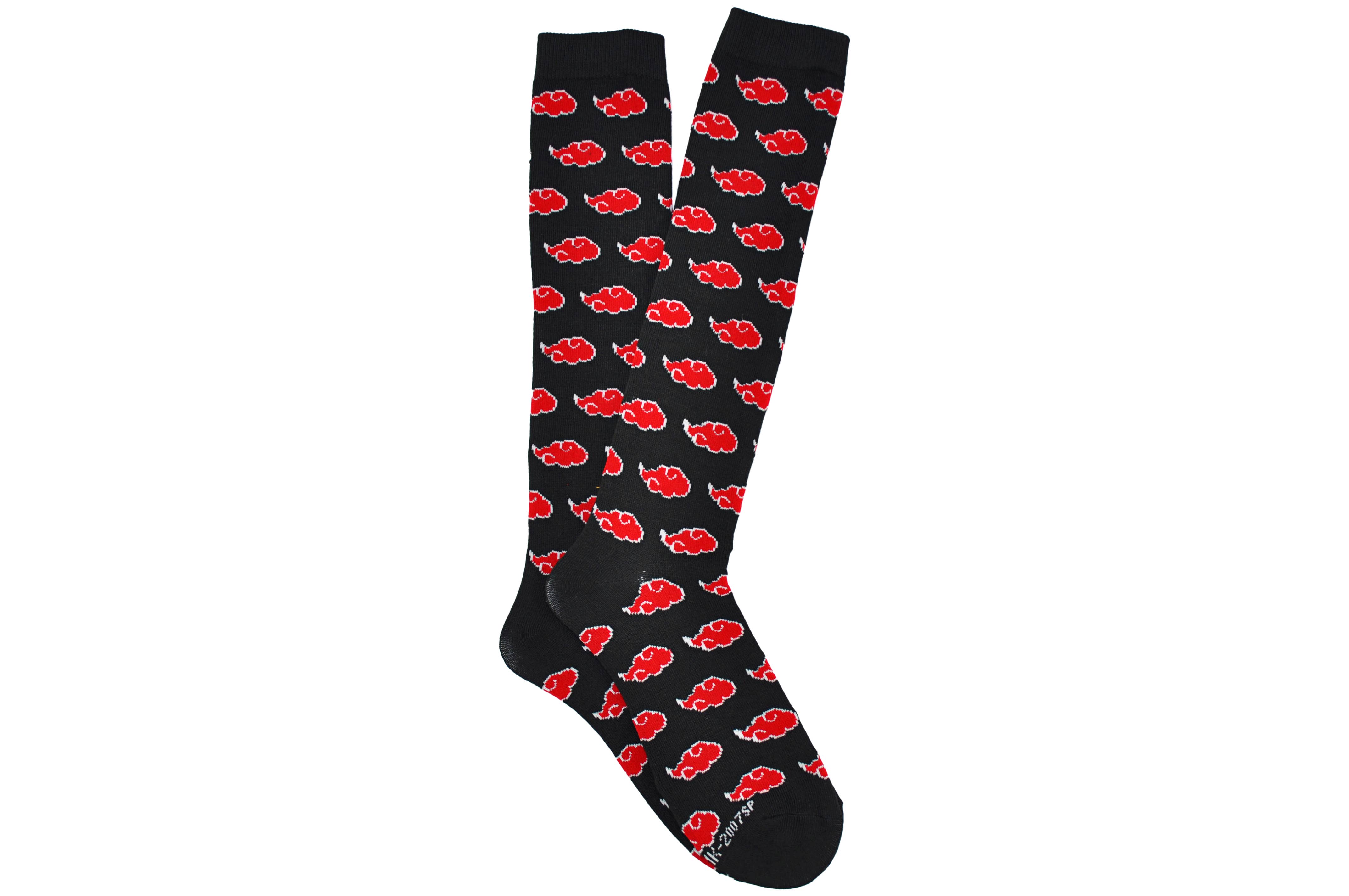 Everything Legwear - Wholesale Socks - Women's - Naruto Shippuden Akatsuki Cloud Print Knee High Socks
