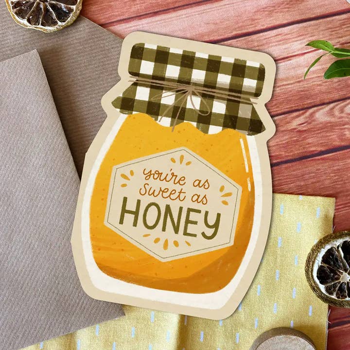 Sweet as Honey Card for wholesale by Clare Lewis Illustration