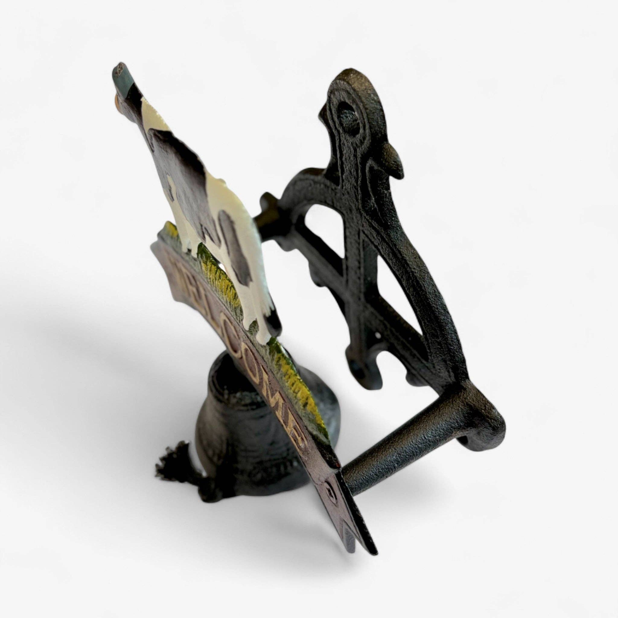 Iron & Blossom - Wholesale Sign - Rustic Cast Iron Cow Welcome Bell Sign, Farmhouse Door Decor4