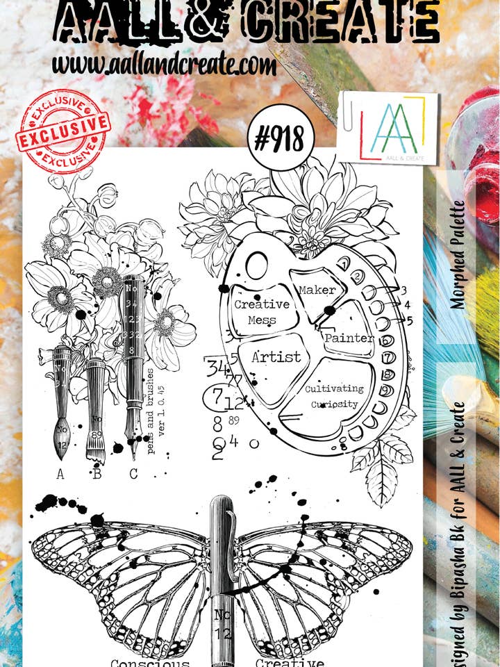 AALL and Create Stamp Set - 918 - Morphed Palette for wholesale by Ecstasy Crafts Distributing