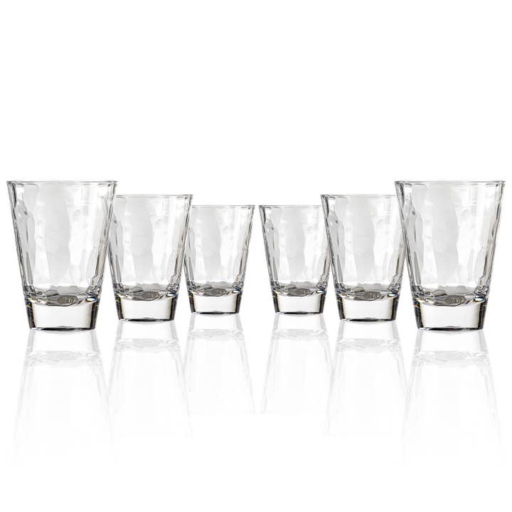 Cascade 12oz Clear Acrylic Tumbler Drinkware | Set of 6 for wholesale on Faire