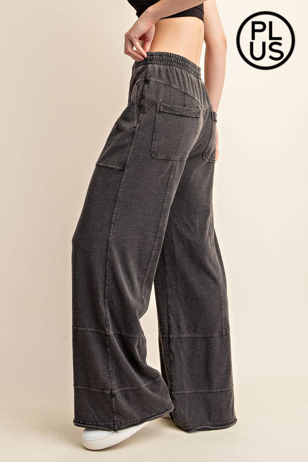 Rae Mode - Wholesale Pants - Women's - PLUS SIZE MINERAL WASHED FULL LENGTH COTTON PANT10