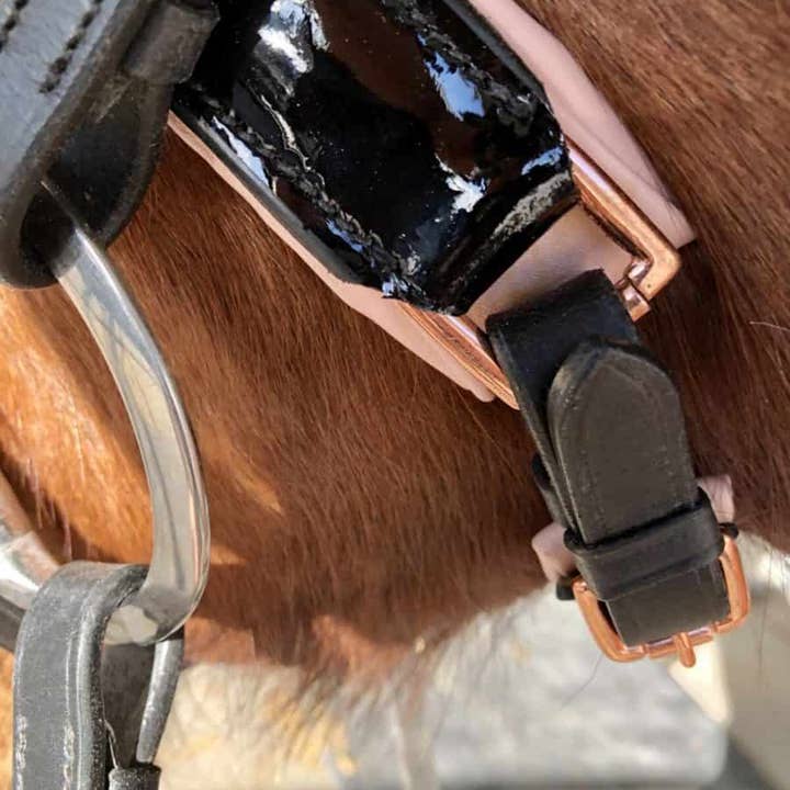 Circus Unicorn Shop - Wholesale Horseback riding gear - Rose Gold Dressage Bridle6
