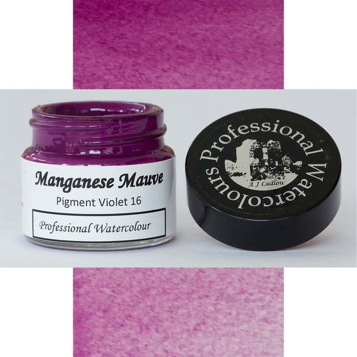 Acquerello professionale color malva manganese per la vendita all'ingrosso da parte di A J Ludlow