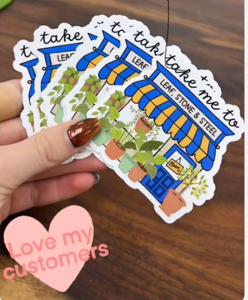 Peach Tree Design Shop - Wholesale Sticker - Plant Shop Sticker, Plant Lover Stickers, Custom Plant Gifts1