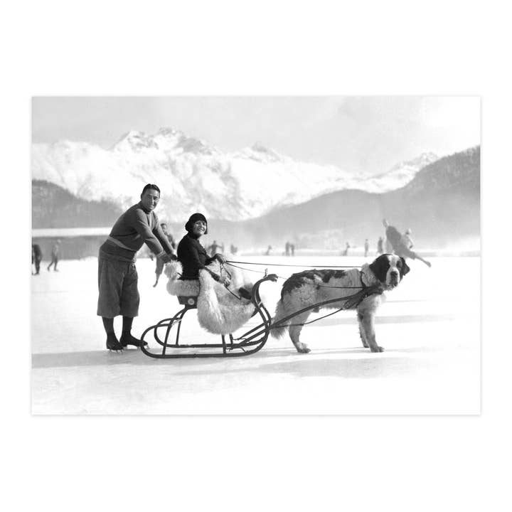 Vykort "Romantiska vinterstunder" för wholesale av paruspaper. nutzfeine papeterie