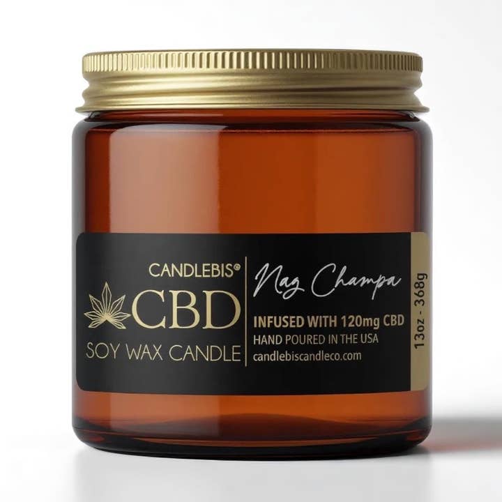 NAG CHAMPA CBD CANDLE for wholesale by Candlebis CBD Candles