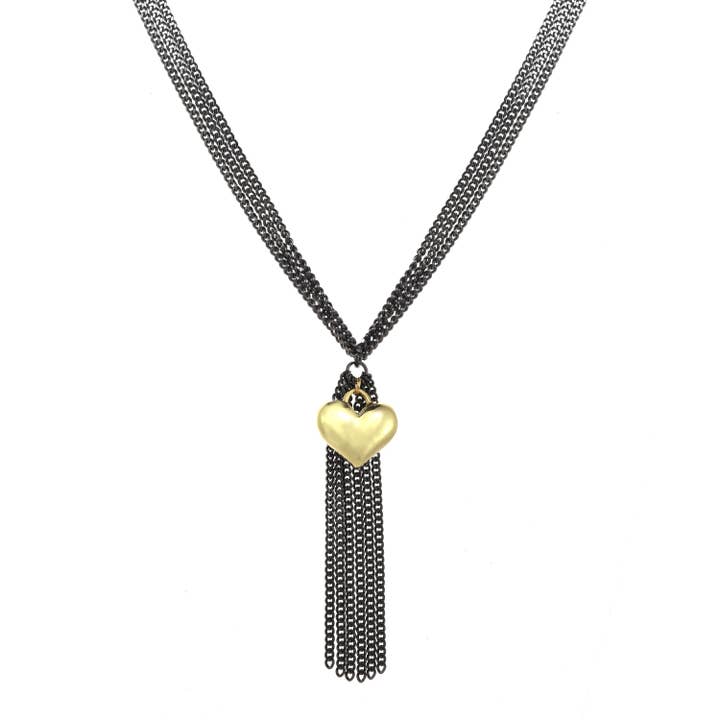 Rachel Reinhardt - Wholesale Pendant/Charm Necklace - Sweetheart Fringe Necklace