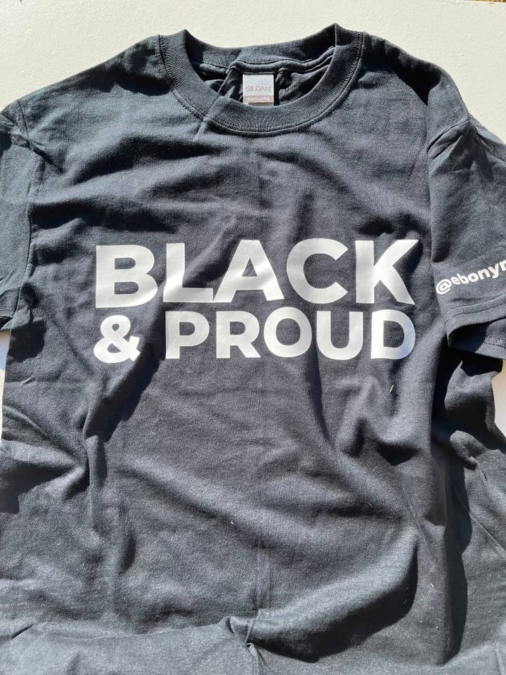 Ebony Notes Company - Wholesale Screen Printed T-Shirt - Unisex - Black & Proud Shirt2