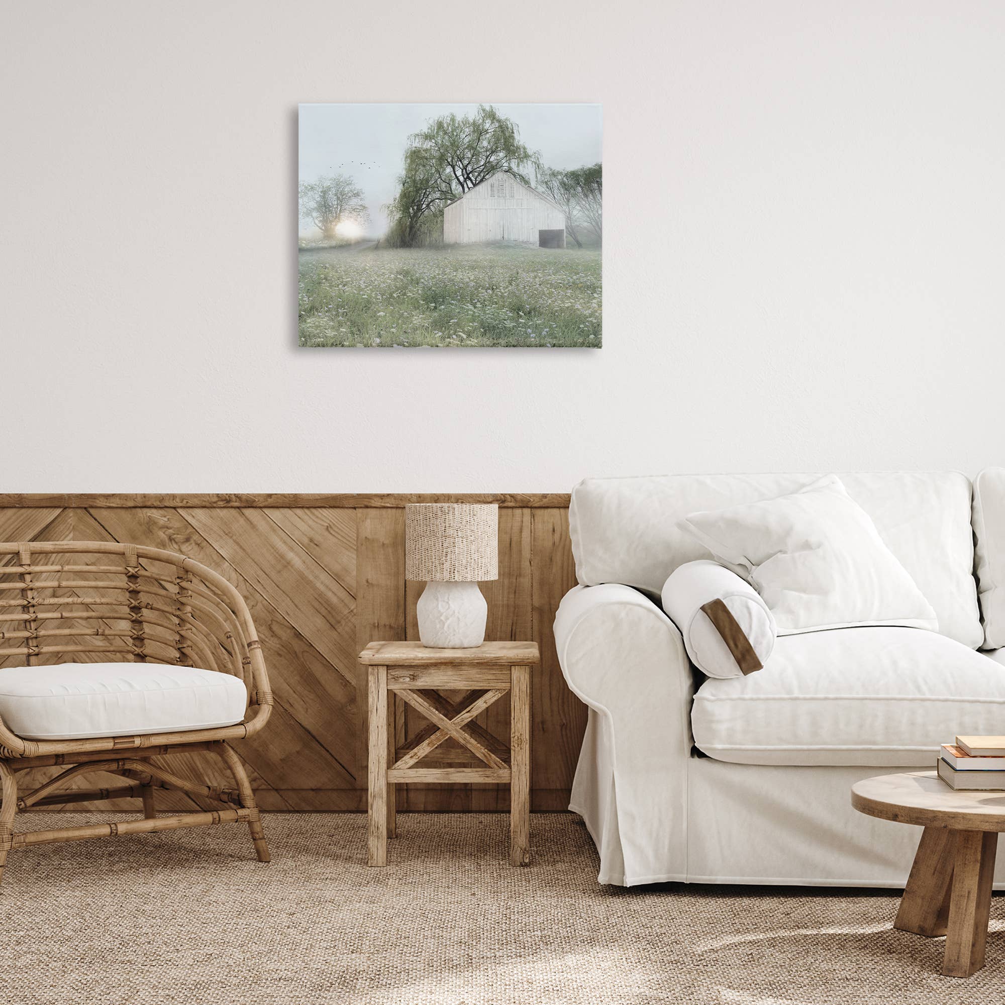 Stupell Industries - Wholesale Wanddecoratie - Kinderen en baby - Hangende Bomen Weide Canvas Kunst10