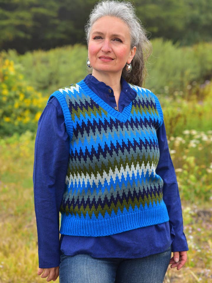 Zig Zag Sweater Vest for wholesale by Zig Zag Asian Collection