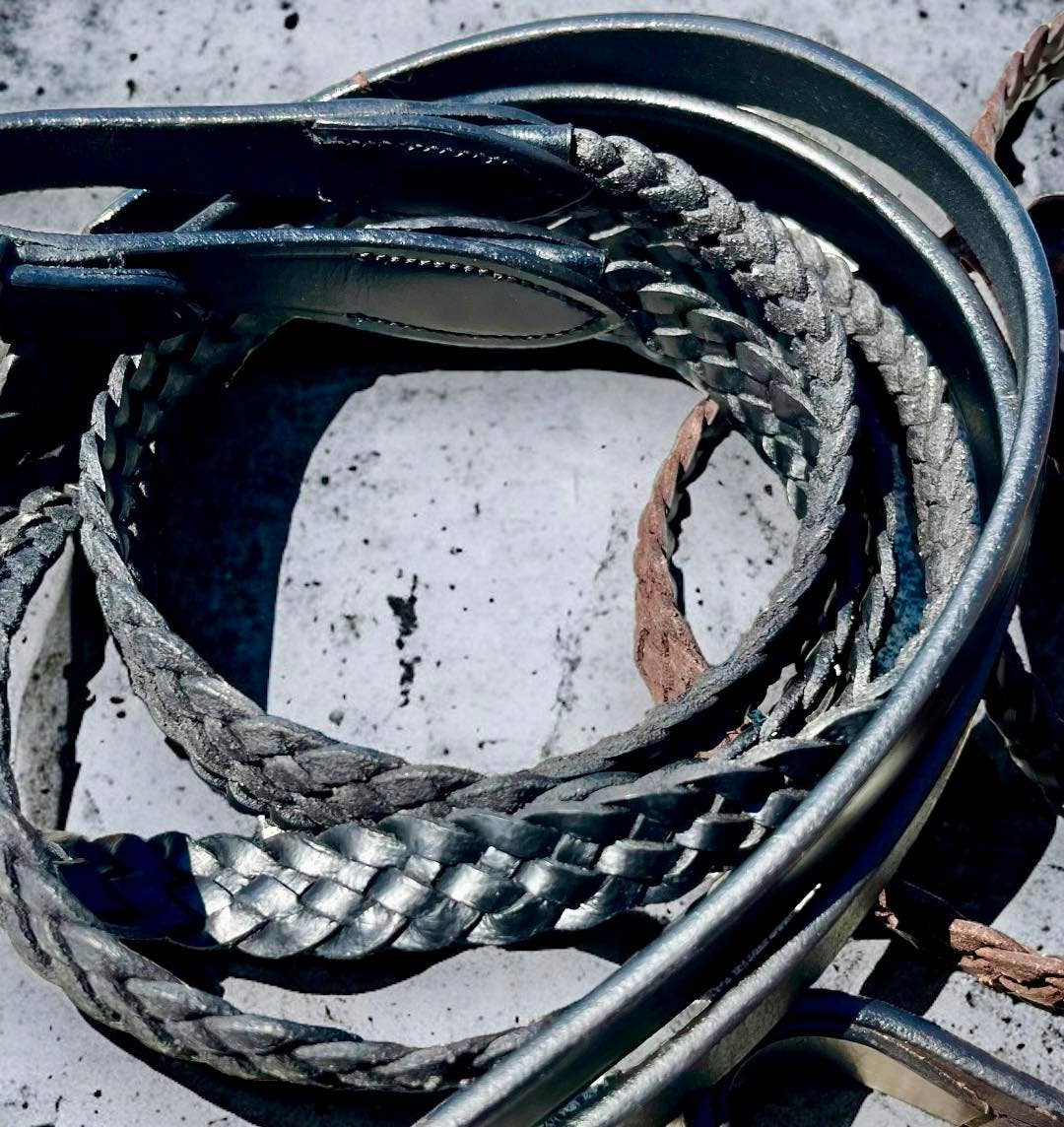 EPONIA EQUESTRIAN LIFESTYLE - Wholesale Horseback Riding Gear - Reins in genuine braided leather0