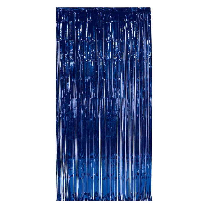1-Ply Blue Gleam 'N Curtain, 8' x 3' for wholesale by Beistle