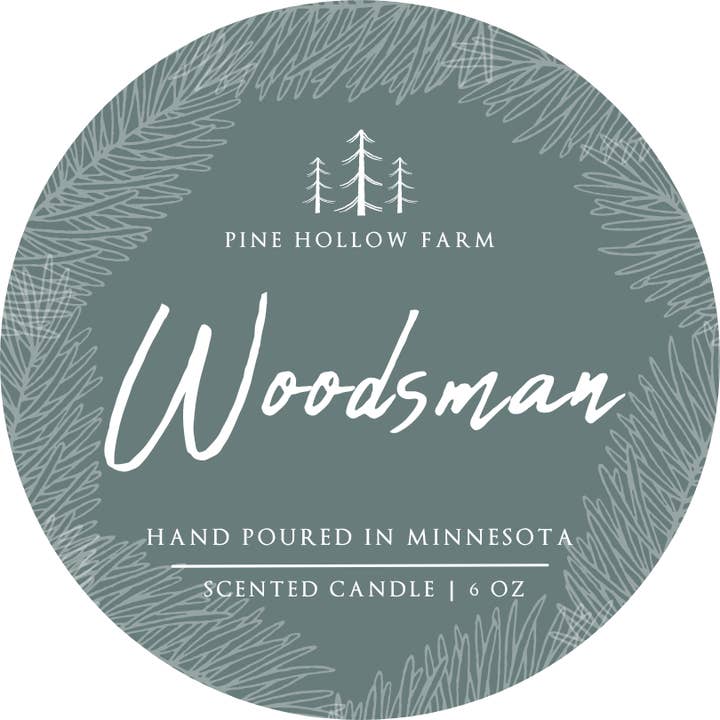 Woodsman | Wood Wick Soy Candle for wholesale by Pine Hollow Farm LLC