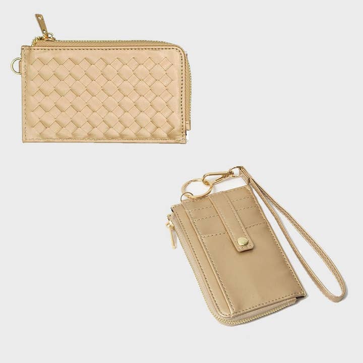 MiMi Wholesale - Wholesale Wallet - Women's - TG10717 Woven Slim Cardholder Wallet With Wristlet9