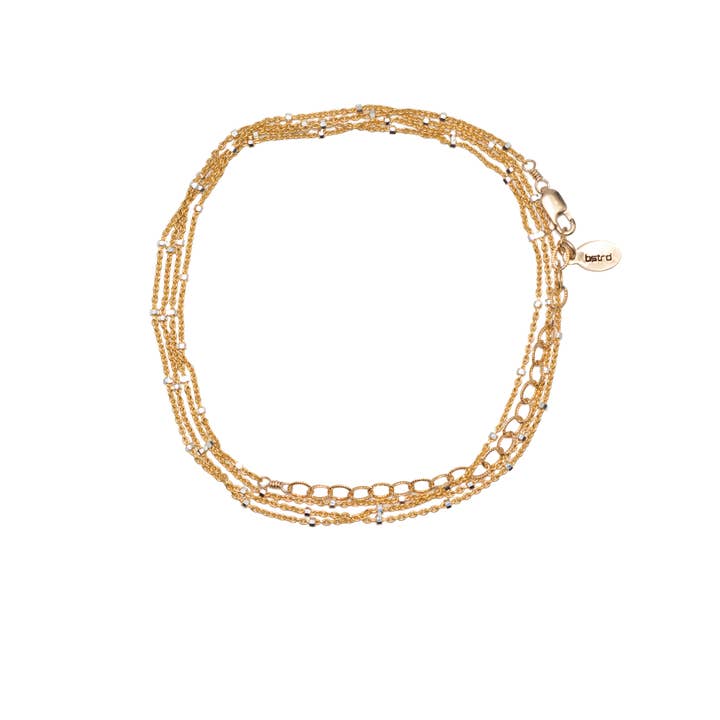 bstrd – wholesale Face/body chain – Satellite Belly Chain - Gold, Rose Gold, Silver, Gunmetal