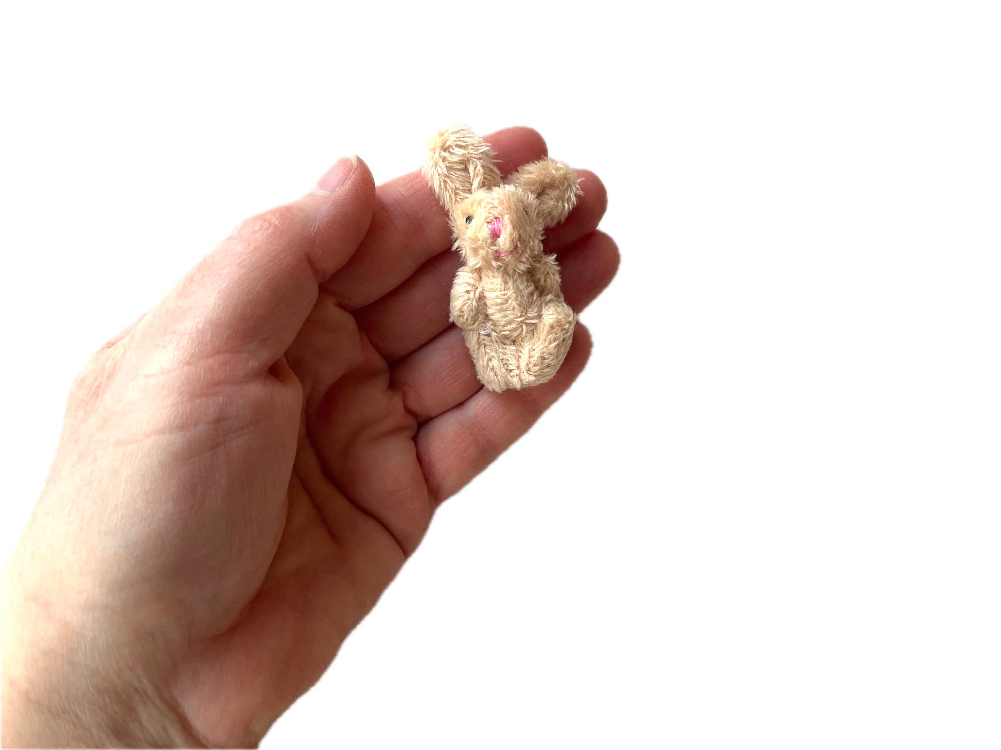 The Gifted Rat - Wholesale Stuffed/Plush Toy - Kids & Baby - Tiny Beige Stuffed Bunny Rabbit