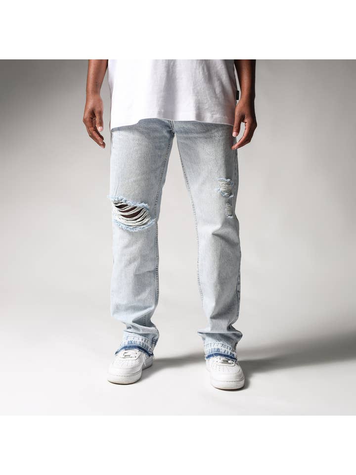 Monocloth - Wholesale Jeans - Men's - Ice Flared Jeans