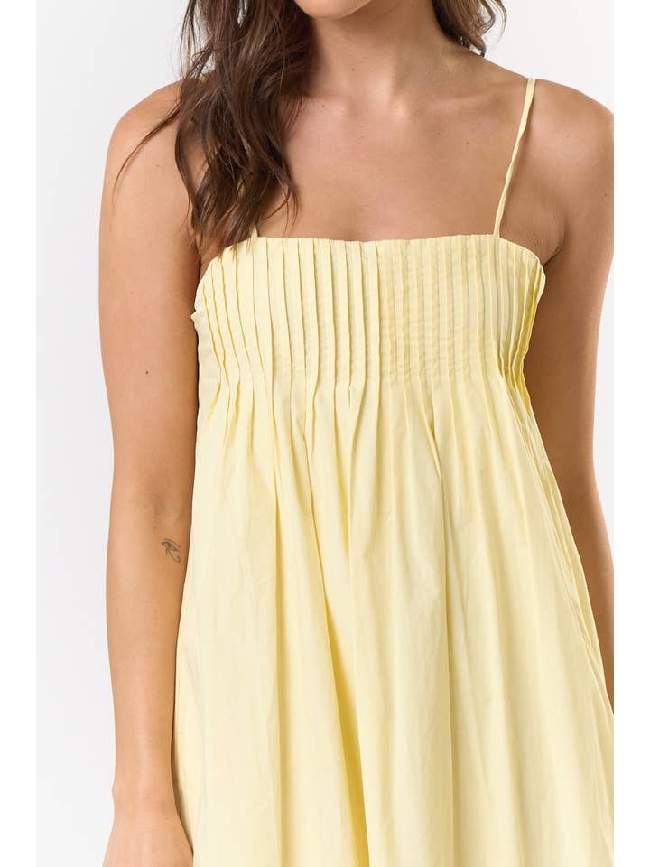 LEMON ILD5289 PLEATED MAXI DRESS for wholesale on Faire