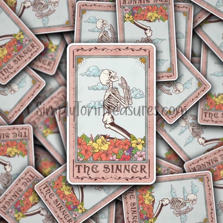 1 autocollant de style Tarot
Le pécheur pour la vente par Simply Toni Treasures