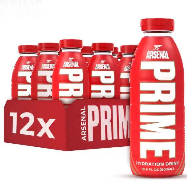 Prime Hydration Arsenal 12 pk Past Date for collectors only for wholesale by Echo Sales America