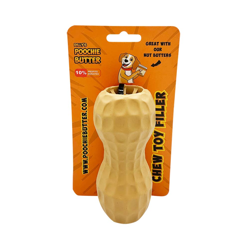 Poochie Butter - Wholesale Pet Chew Toy - Dog - Medium Peanut Dog Enrichment Toy & Feeder