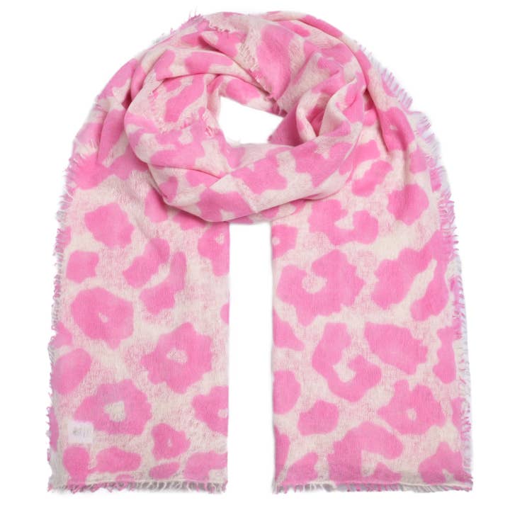 cute stuff GmbH - Wholesale Scarf - Women's - Cashmere scarf leo-cs Big in Strawberry Shake